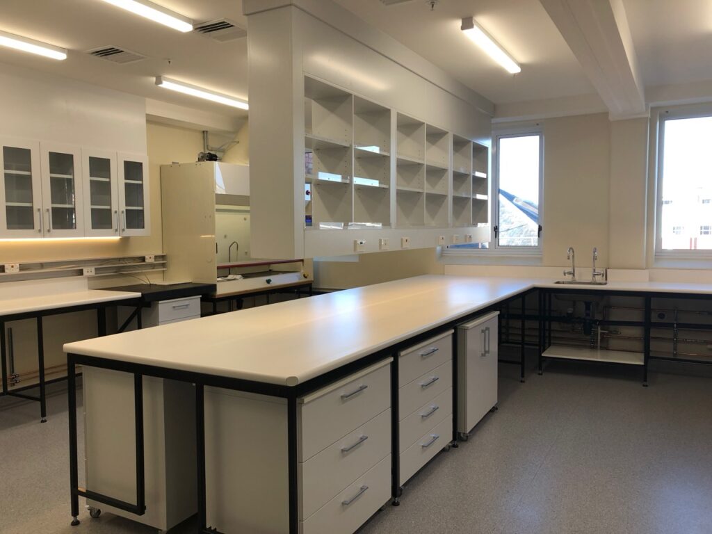 Photo of newly renovated research laboratory