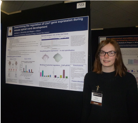 Photo of Kathy Sircombe with her research poster